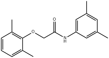 2-(2,6-dimethylphenoxy)-N-(3,5-dimethylphenyl)acetamide Struktur