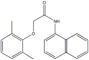 2-(2,6-dimethylphenoxy)-N-(1-naphthyl)acetamide Struktur