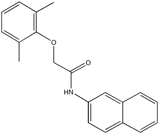 2-(2,6-dimethylphenoxy)-N-(2-naphthyl)acetamide Struktur