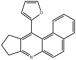 11-(2-furyl)-9,10-dihydro-8H-benzo[f]cyclopenta[b]quinoline Struktur