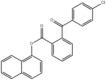 1-naphthyl 2-(4-chlorobenzoyl)benzoate Struktur