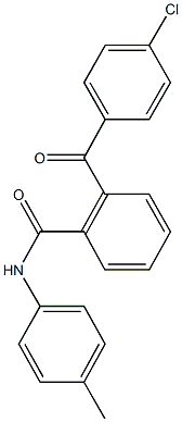 2-(4-chlorobenzoyl)-N-(4-methylphenyl)benzamide Struktur