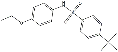 4-tert-butyl-N-(4-ethoxyphenyl)benzenesulfonamide Struktur