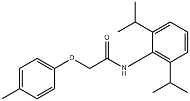 N-(2,6-diisopropylphenyl)-2-(4-methylphenoxy)acetamide Struktur