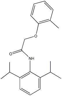 N-(2,6-diisopropylphenyl)-2-(2-methylphenoxy)acetamide Struktur