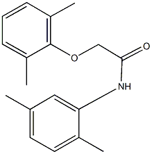 2-(2,6-dimethylphenoxy)-N-(2,5-dimethylphenyl)acetamide Struktur