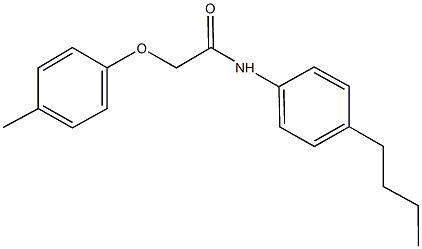 N-(4-butylphenyl)-2-(4-methylphenoxy)acetamide Struktur