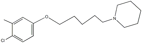 1-[5-(4-chloro-3-methylphenoxy)pentyl]piperidine Struktur