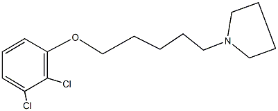 2,3-dichlorophenyl 5-(1-pyrrolidinyl)pentyl ether Struktur