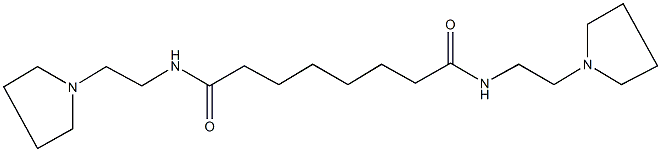 N~1~,N~8~-bis[2-(1-pyrrolidinyl)ethyl]octanediamide Struktur