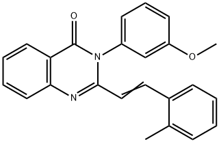 3-(3-methoxyphenyl)-2-[2-(2-methylphenyl)vinyl]quinazolin-4(3H)-one Struktur