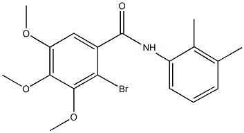 2-bromo-N-(2,3-dimethylphenyl)-3,4,5-trimethoxybenzamide Struktur