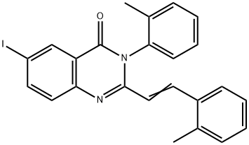 6-iodo-3-(2-methylphenyl)-2-[2-(2-methylphenyl)vinyl]-4(3H)-quinazolinone Struktur