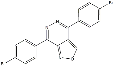 4,7-bis(4-bromophenyl)isoxazolo[3,4-d]pyridazine Struktur