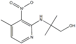 2-({3-nitro-4-methyl-2-pyridinyl}amino)-2-methyl-1-propanol Struktur