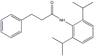 N-(2,6-diisopropylphenyl)-3-phenylpropanamide Struktur