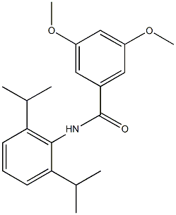 N-(2,6-diisopropylphenyl)-3,5-dimethoxybenzamide Struktur