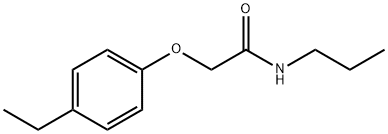 2-(4-ethylphenoxy)-N-propylacetamide Struktur