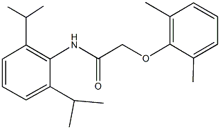 N-(2,6-diisopropylphenyl)-2-(2,6-dimethylphenoxy)acetamide Struktur