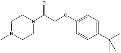 4-tert-butylphenyl 2-(4-methyl-1-piperazinyl)-2-oxoethyl ether Struktur