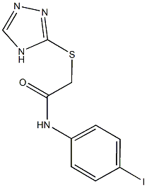 N-(4-iodophenyl)-2-(4H-1,2,4-triazol-3-ylthio)acetamide Struktur