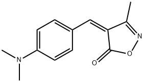 4-[4-(dimethylamino)benzylidene]-3-methyl-5(4H)-isoxazolone Struktur