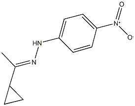 1-cyclopropylethanone {4-nitrophenyl}hydrazone Struktur