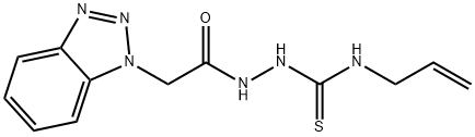 N-allyl-2-(1H-1,2,3-benzotriazol-1-ylacetyl)hydrazinecarbothioamide Struktur