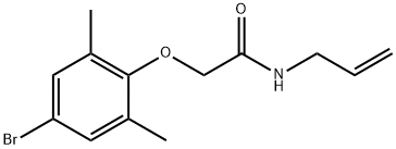 N-allyl-2-(4-bromo-2,6-dimethylphenoxy)acetamide Struktur