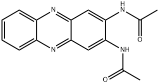 N-[3-(acetylamino)-2-phenazinyl]acetamide Struktur