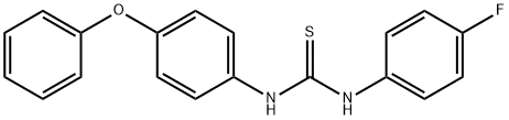 N-(4-fluorophenyl)-N'-(4-phenoxyphenyl)thiourea Struktur