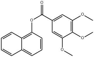 1-naphthyl 3,4,5-trimethoxybenzoate Struktur