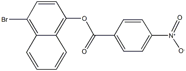 4-bromo-1-naphthyl 4-nitrobenzoate Struktur