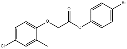 4-bromophenyl (4-chloro-2-methylphenoxy)acetate Struktur