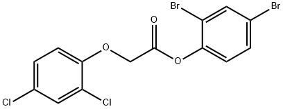 2,4-dibromophenyl (2,4-dichlorophenoxy)acetate Struktur