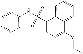 4-ethoxy-N-(4-pyridinyl)-1-naphthalenesulfonamide Struktur