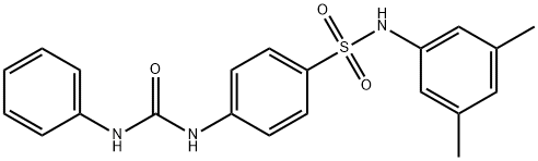 4-[(anilinocarbonyl)amino]-N-(3,5-dimethylphenyl)benzenesulfonamide Struktur