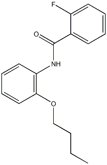 N-(2-butoxyphenyl)-2-fluorobenzamide Struktur