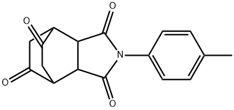 4-(4-methylphenyl)-4-azatricyclo[5.2.2.0~2,6~]undecane-3,5,8,10-tetrone Struktur