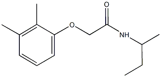 N-(sec-butyl)-2-(2,3-dimethylphenoxy)acetamide Struktur