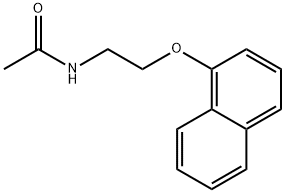 N-[2-(1-naphthyloxy)ethyl]acetamide Struktur