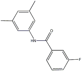 N-(3,5-dimethylphenyl)-3-fluorobenzamide Struktur