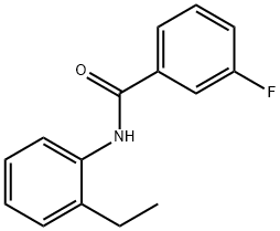 N-(2-ethylphenyl)-3-fluorobenzamide Struktur