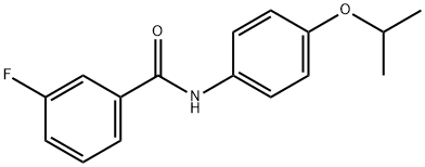 3-fluoro-N-(4-isopropoxyphenyl)benzamide Struktur