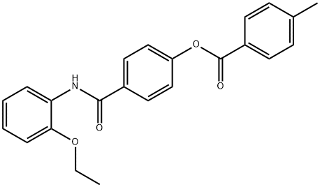 4-[(2-ethoxyanilino)carbonyl]phenyl 4-methylbenzoate Struktur