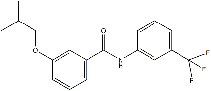 3-isobutoxy-N-[3-(trifluoromethyl)phenyl]benzamide Struktur