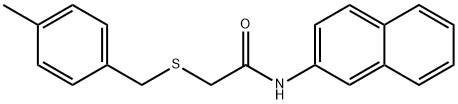 2-[(4-methylbenzyl)sulfanyl]-N-(2-naphthyl)acetamide Struktur