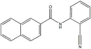 N-(2-cyanophenyl)-2-naphthamide Struktur