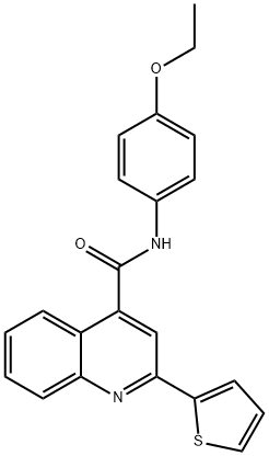 N-(4-ethoxyphenyl)-2-(2-thienyl)-4-quinolinecarboxamide Struktur