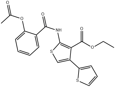 ethyl 2-{[2-(acetyloxy)benzoyl]amino}-2',4-bithiophene-3-carboxylate Struktur